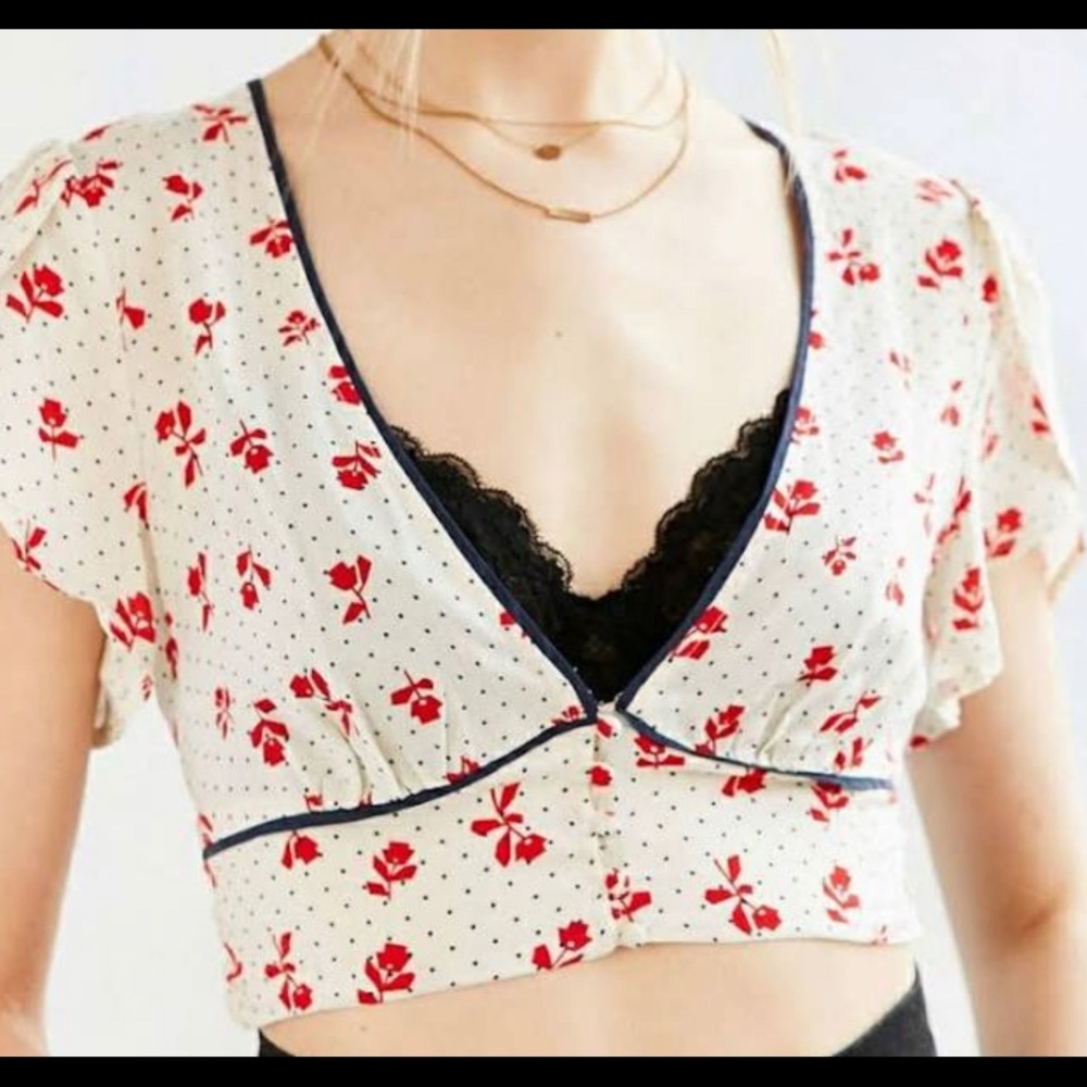 COPY - NWT Cooperative Calico Crop Top Size M